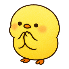 Praying Chick Cheer for Hard Workers