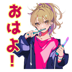 Oshikatsu Otaku Girl Greetings