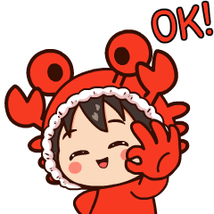 Chibi Crab : Effect stickers