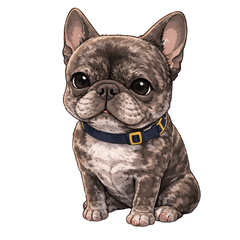 Sparkling Eyes: Brindle Frenchie