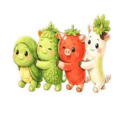 Vegemonos Polite Stickers