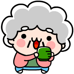 Animation Grandma Greeting Stickers