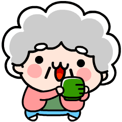 Animation Grandma Greeting Stickers