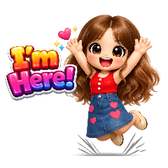 Girl Stickers For Daily Chat