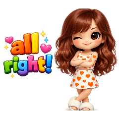 Popular Phrase Girl Stickers