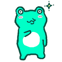 Polite Frog Spring Stickers