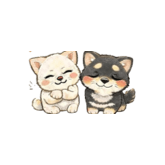 Kuromaru & Shiromaru Daily Stickers