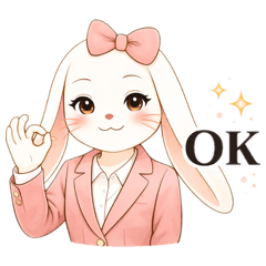 Lovely Bunny Daily English Stickers