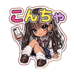 Gyaru High School Girl Stickers 2