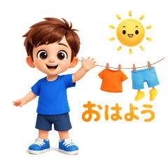 Title: Everyday 3D Boy Stickers