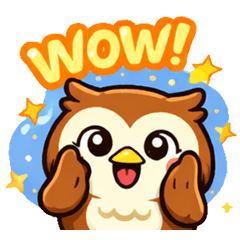 Super practical owl sticker story