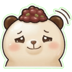 米苔熊的4月Q彈表情貼 VI