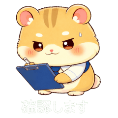 Stiker Hamster Sopan untuk Kerja