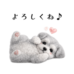 LOVE Schnauzer Sticker