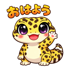 Cute Leopard Gecko: Daily Life
