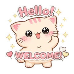 Moni the Cute Cat Everyday Stickers