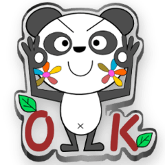 Flower Panda Sticker vol,3