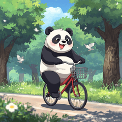 tsukai panda daily stickers