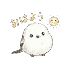 Cute Fluffy Shima Enaga Stickers