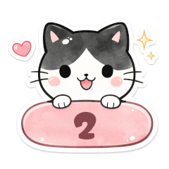 mochi's spring sticker