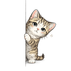 40 Easy-to-Use Tabby Cat Stickers