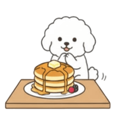 着ぐるみビションフリーゼ：毎日の挨拶