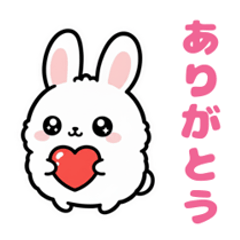 Fluffy Rabbit Stickers (Yopi)