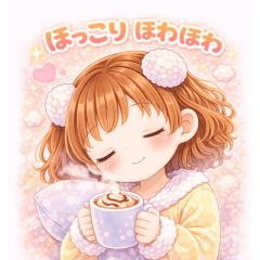 Hokkori Pomu-chan Cute Stickers