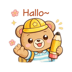 熊熊上學趣！（補教老師專用貼圖）