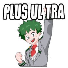 Hero academia sticker