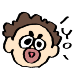 砂藤の顔スタンプ3