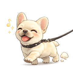 Cute French Bulldog stickers.