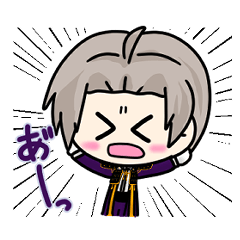 Osafune and Hasebe fluffy sticker