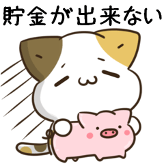 unmotivated calico cat greeting3