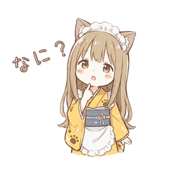 Cat-Eared Girl: Sassy Reply Stickers