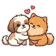 Shih Poo & Pommy