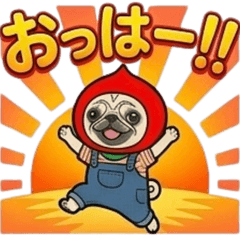 Super Cute Pug Stickers