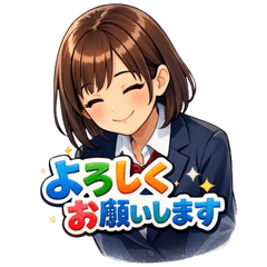 Daily School Girl Stickers Best