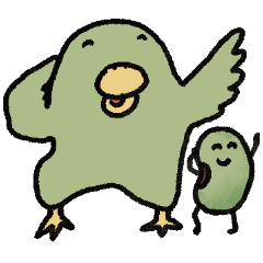 happy green birdie5