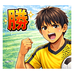 Soccer Boy Everyday Sticker