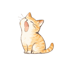 ink painting cute cat2