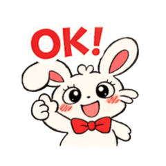 Ribbon Bunny Daily Stickers