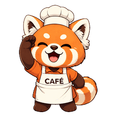 Chibi Red Panda Clerk
