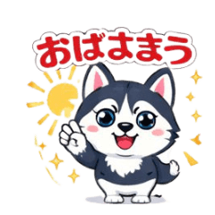 Cheerful Husky's Daily Life