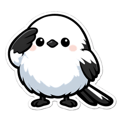 Cute little bird consent stamp