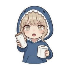 Glitched Girl: Shark & Gems