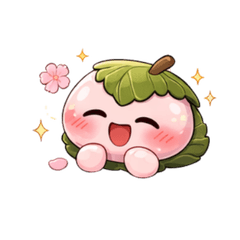 Cute Sakura Mochi Daily Stickers