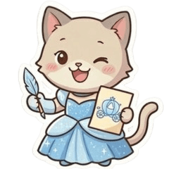 Cute cinderella cat