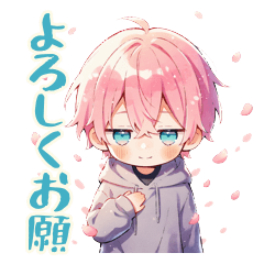 Polite Hoodie Boy Stickers