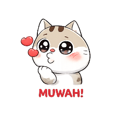 Cute small cat stickers